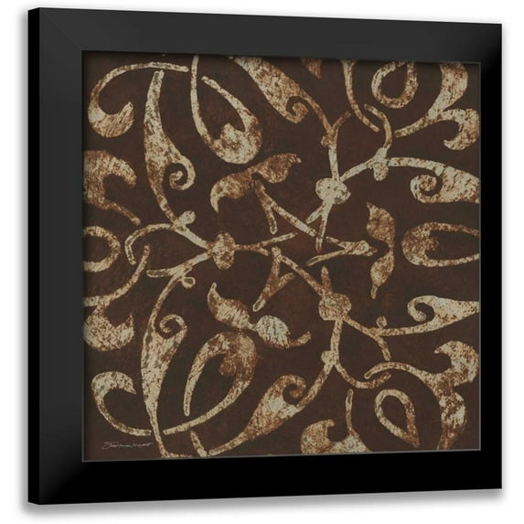 Marrott, Stephanie 20x20 Black Modern Framed Museum Art Print Titled - Accent in Silver II