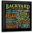 thumbnail image 1 of Marrott, Stephanie 20x20 Black Modern Framed Museum Art Print Titled - Backyard Rules, 1 of 5