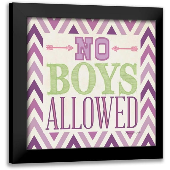 Marrott, Stephanie 20x20 Black Modern Framed Museum Art Print Titled - Playroom No Boys II