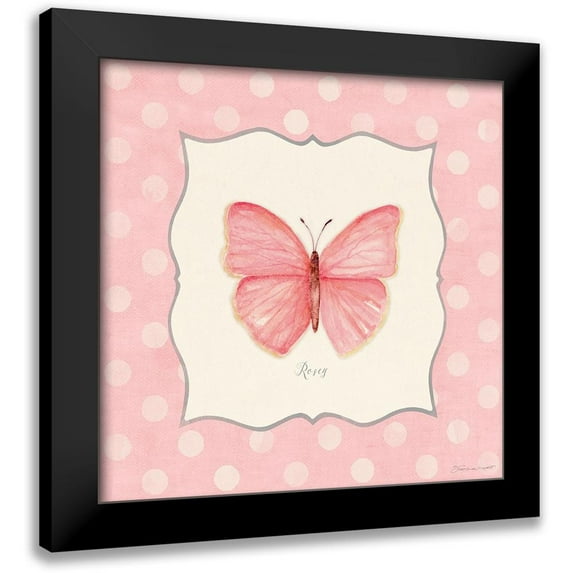 Marrott, Stephanie 20x20 Black Modern Framed Museum Art Print Titled - Rosey