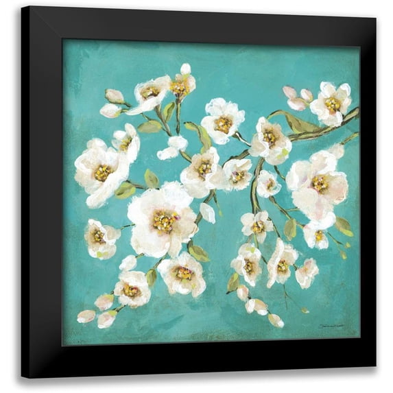 Marrott, Stephanie 20x20 Black Modern Framed Museum Art Print Titled - Spring Blossoms II