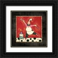 thumbnail image 1 of Marrott, Stephanie 20x20 Black Ornate Wood Framed with Double Matting Museum Art Print Titled - Dinner Dance Chef, 1 of 4