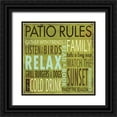 thumbnail image 1 of Marrott, Stephanie 20x20 Black Ornate Wood Framed with Double Matting Museum Art Print Titled - Patio Rules, 1 of 4
