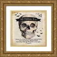 thumbnail image 1 of Marrott, Stephanie 20x20 Gold Ornate Wood Framed with Double Matting Museum Art Print Titled - Skull, 1 of 4