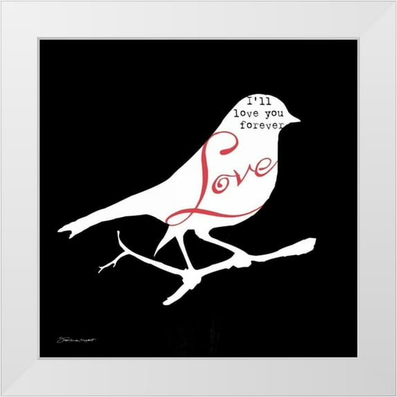Marrott, Stephanie 20x20 White Modern Wood Framed Museum Art Print Titled - Love