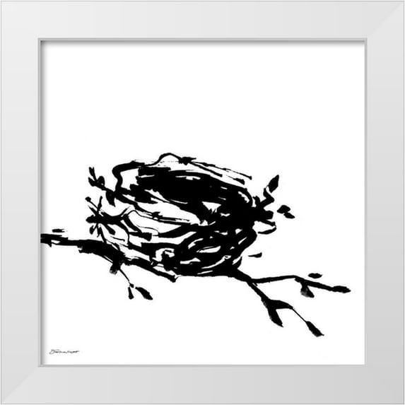 Marrott, Stephanie 20x20 White Modern Wood Framed Museum Art Print Titled - Nesting