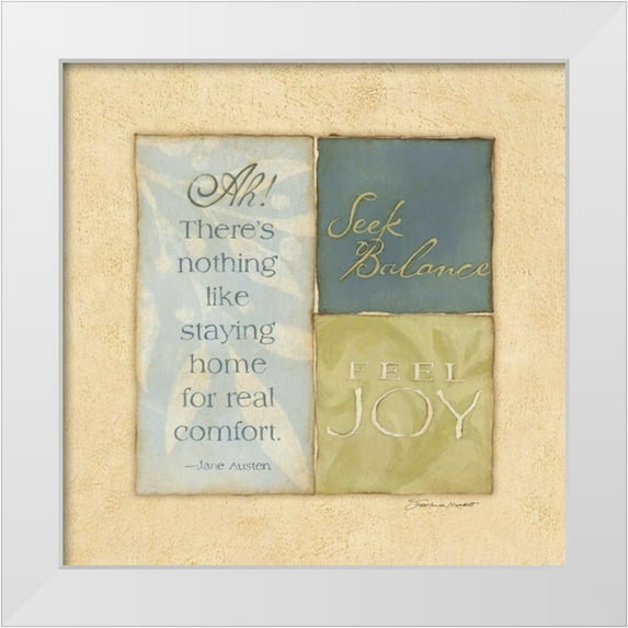 Marrott, Stephanie 20x20 White Modern Wood Framed Museum Art Print Titled - Seek Balance