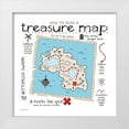 thumbnail image 1 of Marrott, Stephanie 20x20 White Modern Wood Framed Museum Art Print Titled - Treasure Map, 1 of 4