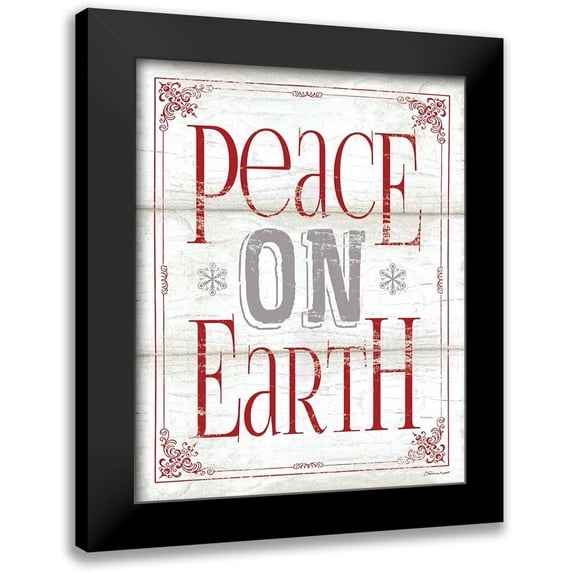 Marrott, Stephanie 20x24 Black Modern Framed Museum Art Print Titled - Peace On Earth