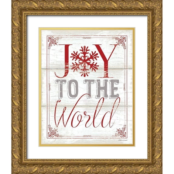 Marrott, Stephanie 20x24 Gold Ornate Wood Framed with Double Matting Museum Art Print Titled - Joy