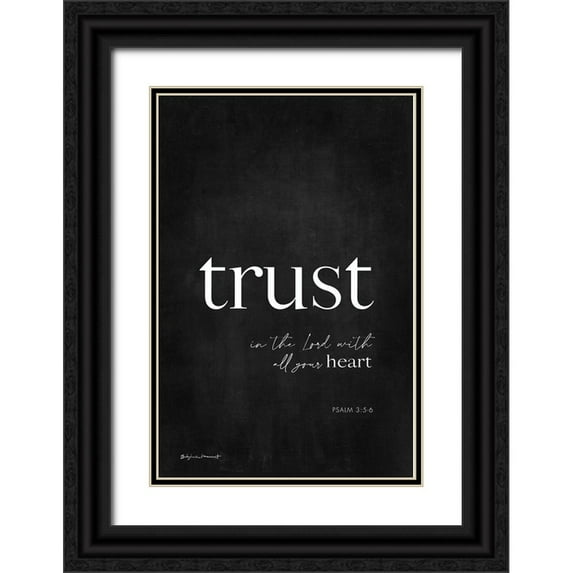 Marrott, Stephanie 23x32 Black Ornate Wood Framed with Double Matting Museum Art Print Titled - Trust