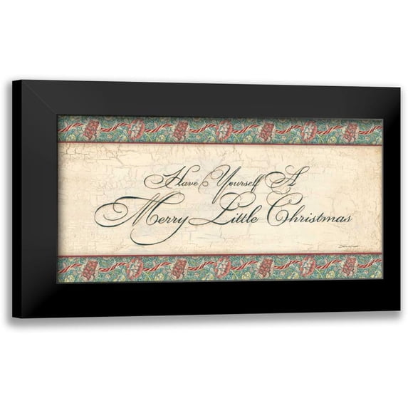 Marrott, Stephanie 24x14 Black Modern Framed Museum Art Print Titled - Merry Little Christmas