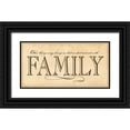 thumbnail image 1 of Marrott, Stephanie 24x14 Black Ornate Wood Framed with Double Matting Museum Art Print Titled - Family, 1 of 4