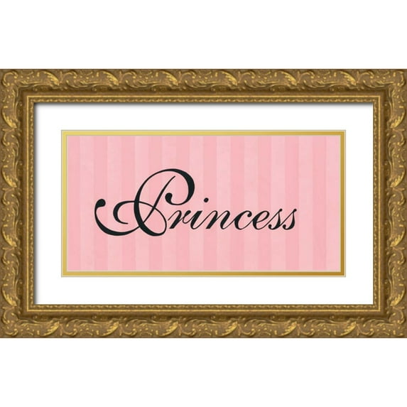 Marrott, Stephanie 24x14 Gold Ornate Wood Framed with Double Matting Museum Art Print Titled - Princess