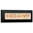 thumbnail image 1 of Marrott, Stephanie 24x9 Black Modern Framed Museum Art Print Titled - No Boys Allowed, 1 of 5
