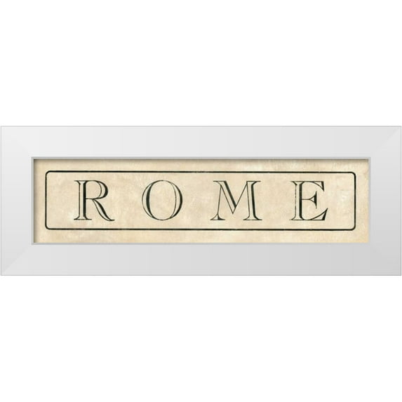 Marrott, Stephanie 24x9 White Modern Wood Framed Museum Art Print Titled - Rome
