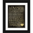 thumbnail image 1 of Marrott, Stephanie 25x32 Black Ornate Wood Framed with Double Matting Museum Art Print Titled - Love Is Patient, 1 of 4