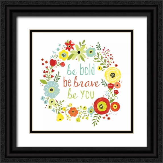 Marrott, Stephanie 26x26 Black Ornate Wood Framed with Double Matting Museum Art Print Titled - Be You