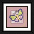 thumbnail image 1 of Marrott, Stephanie 26x26 Black Ornate Wood Framed with Double Matting Museum Art Print Titled - Butterfly I, 1 of 4