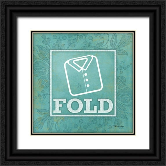 Marrott, Stephanie 26x26 Black Ornate Wood Framed with Double Matting Museum Art Print Titled - Fold