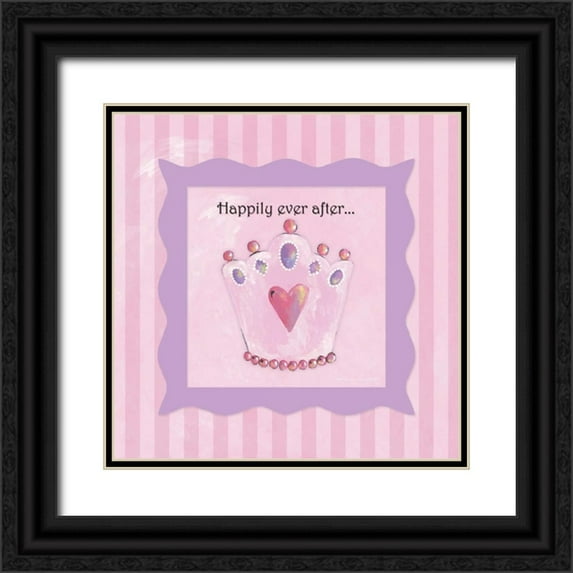 Marrott, Stephanie 26x26 Black Ornate Wood Framed with Double Matting Museum Art Print Titled - Happily Ever After