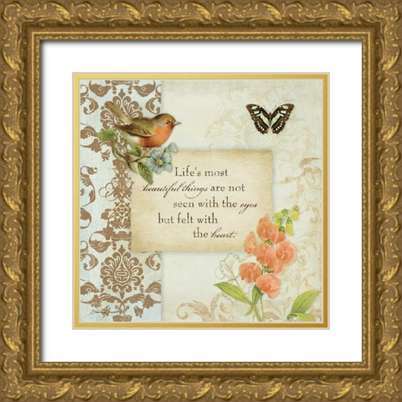 Marrott, Stephanie 26x26 Gold Ornate Wood Framed with Double Matting Museum Art Print Titled - Beautiful
