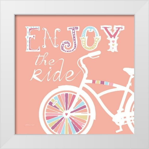 Marrott, Stephanie 26x26 White Modern Wood Framed Museum Art Print Titled - Enjoy The Ride