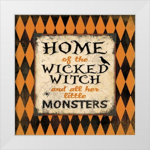 Marrott, Stephanie 26x26 White Modern Wood Framed Museum Art Print Titled - Halloween Type II