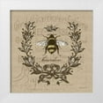 thumbnail image 1 of Marrott, Stephanie 26x26 White Modern Wood Framed Museum Art Print Titled - Laurel on Burlap, 1 of 4