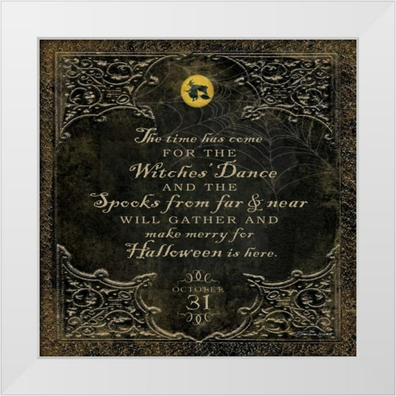 Marrott, Stephanie 26x26 White Modern Wood Framed Museum Art Print Titled - Witches Dance