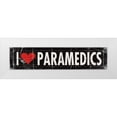 thumbnail image 1 of Marrott, Stephanie 32x10 White Modern Wood Framed Museum Art Print Titled - I Love Paramedics, 1 of 4