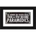 thumbnail image 1 of Marrott, Stephanie 32x17 Black Ornate Wood Framed with Double Matting Museum Art Print Titled - All Women - Parmedics, 1 of 4