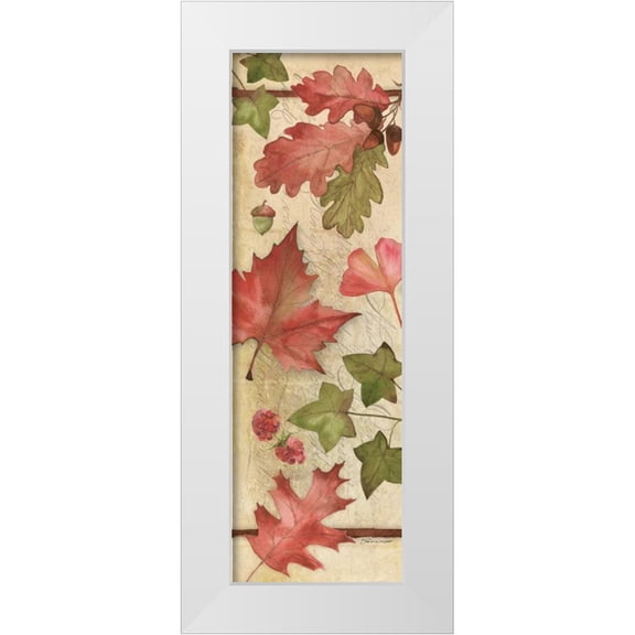 Marrott, Stephanie 7x14 White Modern Wood Framed Museum Art Print Titled - Autumn Collage I