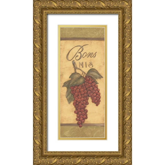 Marrott, Stephanie 8x14 Gold Ornate Wood Framed with Double Matting Museum Art Print Titled - Bon Amis