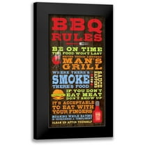 Marrott, Stephanie 9x14 Black Modern Framed Museum Art Print Titled - BBQ Rules