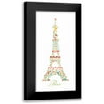 thumbnail image 1 of Marrott, Stephanie 9x14 Black Modern Framed Museum Art Print Titled - Eiffel Tower in Flowers I, 1 of 5
