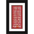 thumbnail image 1 of Marrott, Stephanie 9x14 Black Ornate Wood Framed with Double Matting Museum Art Print Titled - 12 Days of Christmas, 1 of 4