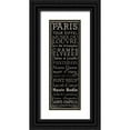 thumbnail image 1 of Marrott, Stephanie 9x18 Black Ornate Wood Framed with Double Matting Museum Art Print Titled - Tour Eiffel, 1 of 4