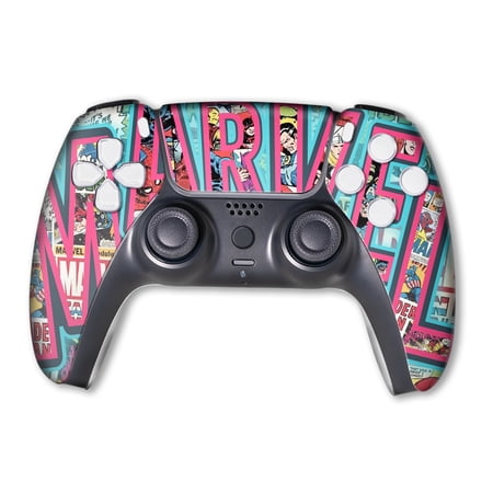 Marrvel Custom PS-5 Controller Wireless compatible with Play-Station 5 Console by BCB Controllers | Proudly Customized in USA with Permanent HYDRO-DIP Printing (NOT JUST A SKIN)1