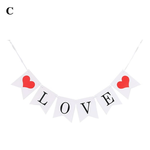 Marry Me Paper Banner Garland Flag Photo Props Wedding Engagement Party Decor