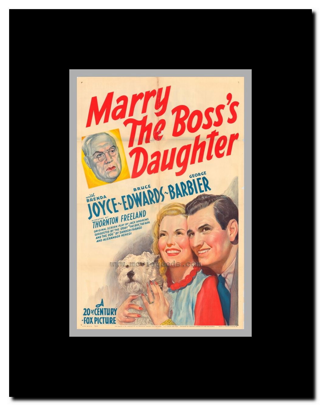 Marry the Boss's Daughter Framed Movie Poster