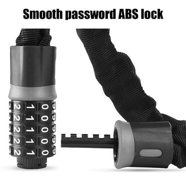 Marryso Bike Chain Lock,Bicycle Lock Cable 5 Digital Heavy Duty Bike Combination Chain Padlock Security,Gray