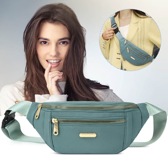 Marryso Fanny Pack for Women, Packs For Women Fashionable Crossbody Bags Belt Bag Oxford Cloth Shoulder Bag Multi-layer Change Mobile Phone Messenger Bag