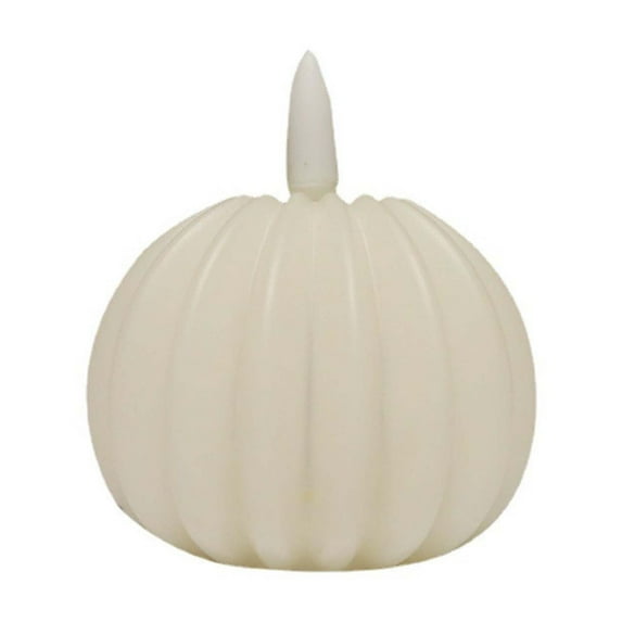 Marryso Halloween Flameless LED Pumpkin Candle - Battery Operated Mini Flickering Candles for Safe Festive Home Decor (1 Pack)