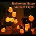 thumbnail image 1 of Marryso Halloween String Light Halloween Pumpkin Lights Led String Lights 1.5 Meters 10 Lights Battery Version, 1 of 9