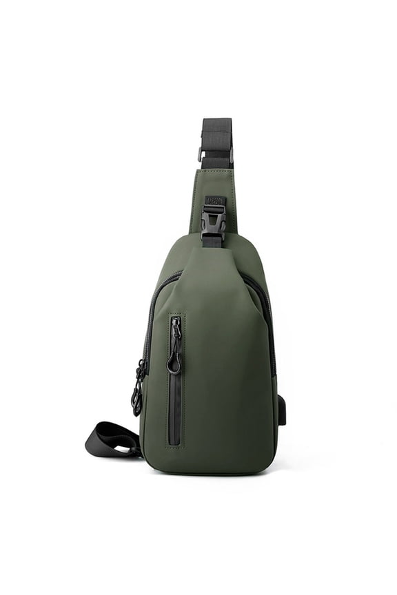 Shoulder Crossbody Sling Bag Leather Bra Bag Men's-body Motorcycle Chest Bag Trend-body Bag Men's Chest Bag