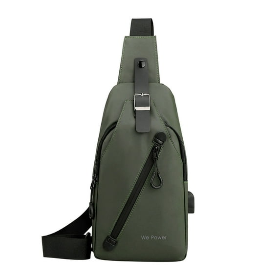 Marryso Shoulder Crossbody Sling Bag Men's Outdoor Chest Bag Trend USB Chest Bag Sports Crossbody Bag Business Backpack