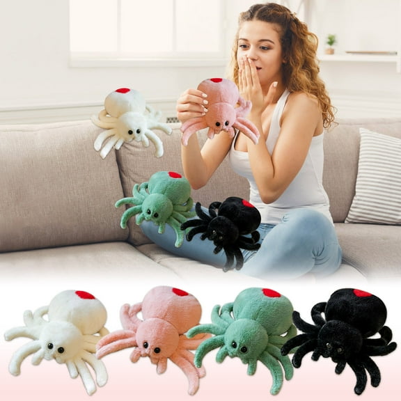 Marryso Spider Plush Cute Spider Plush Toy Soft Throw Pillow Home Decoration Adult And Children
