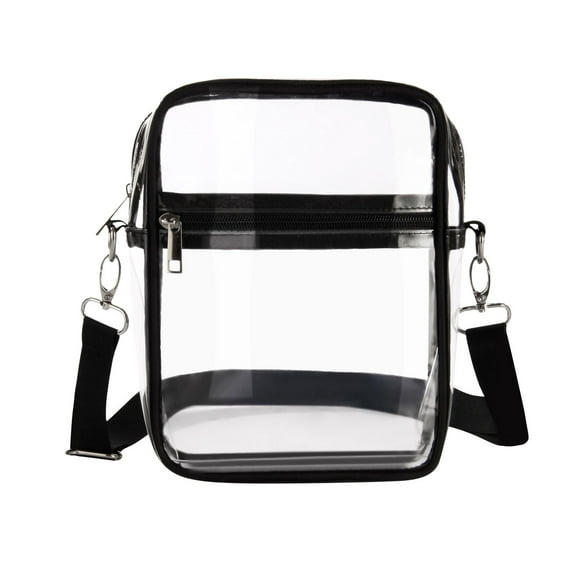 Marryso Transparent Shoulder Crossbody Sling Bag Clear Bag Stadium Approved Work & Business Travel Unisex Clear Crossbody Shoulder Bag