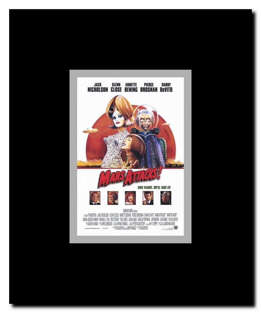 Mars Attacks Framed Movie Poster